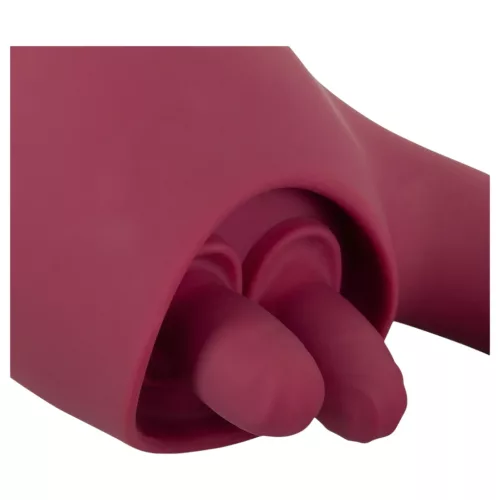 Javida - nyelves 2in1 vibrátor (piros)
