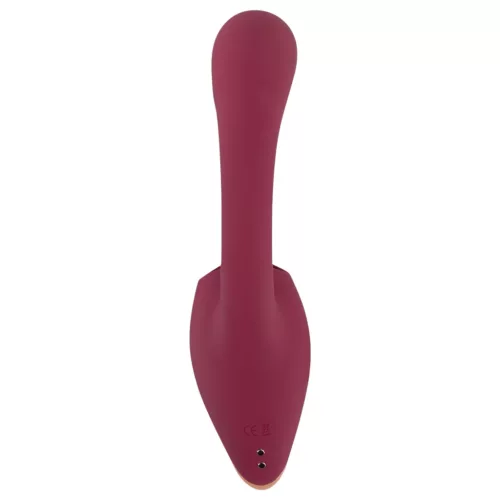 Javida - nyelves 2in1 vibrátor (piros)