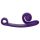 Snail Vibe Curve - 2in1 csiklóizgató vibrátor (lila)