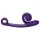 Snail Vibe Curve - 2in1 csiklóizgató vibrátor (lila)
