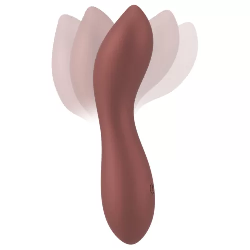 Smile - flexibilis mini G-pont vibrátor (bronz)