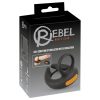 Rebel - rezgő péniszgyűrű és here vibrátor (fekete)