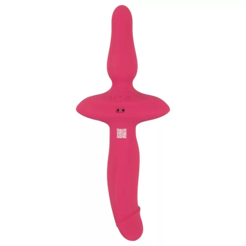 Couples Choice - 2in1 vibrátor és anál plug (pink)