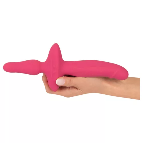 Couples Choice - 2in1 vibrátor és anál plug (pink)