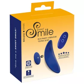   Smile - extra vékony, távirányítós bugyi vibrátor (kék)