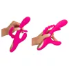 SMILE - tripla karos, nyelves vibrátor (pink)