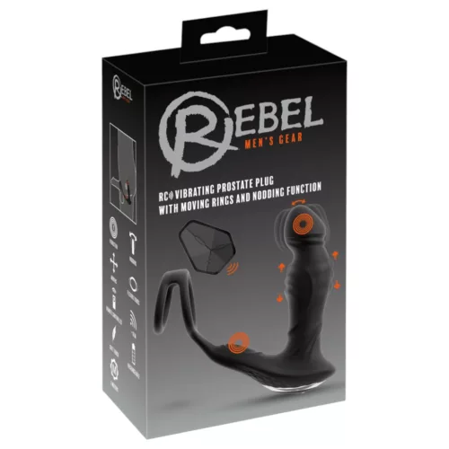 Rebel - lökő prosztatavibrátor (fekete)