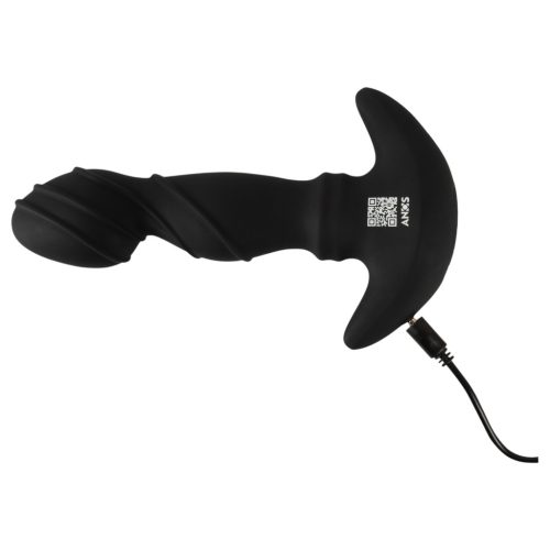 ANOS - mozgó gyűrűs prosztata vibrátor (fekete)