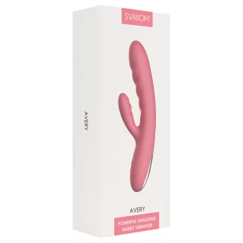 Svakom Avery - akkus, csiklókaros lökő vibrátor (pink)