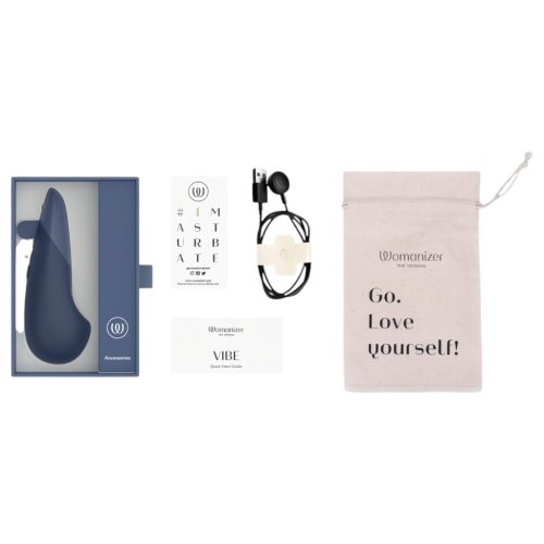 Womanizer Vibe - csikló vibrátor (kék)