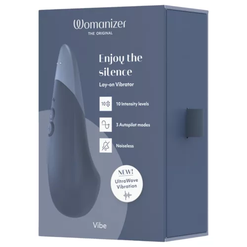 Womanizer Vibe - csikló vibrátor (kék)