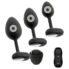 ANOS - vibrációs anál plug szett (fekete)