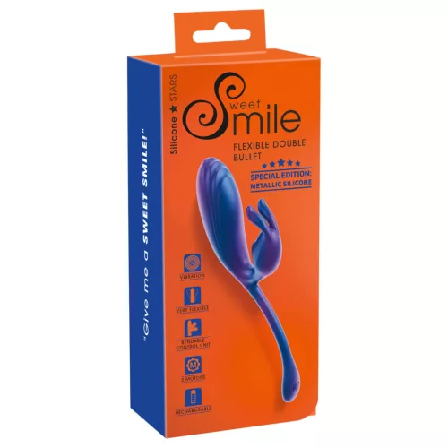 Smile - G-pont és csiklóizgató vibrátor (kék)