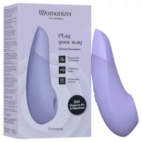Womanizer Enhance - léghullámos csiklóizgató (lila)