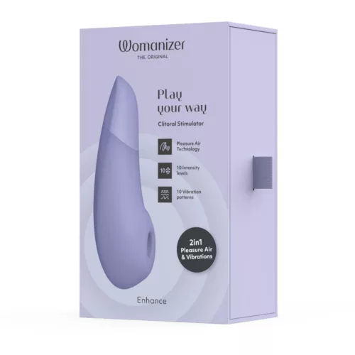 Womanizer Enhance - léghullámos csiklóizgató (lila)