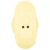 Cuties Mini - bordázott vibrációs anál plug (sárga)