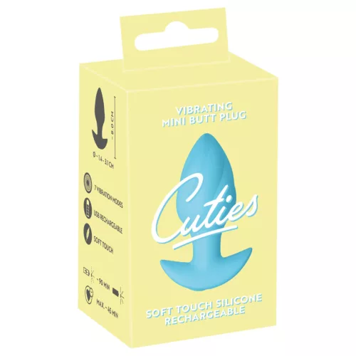 Cuties Mini - vibrációs anál plug (kék)