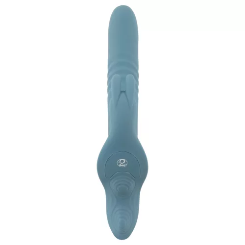 You2Toys - 3 részes felcsatolható nyuszis lökővibrátor távirányítóval (kék)