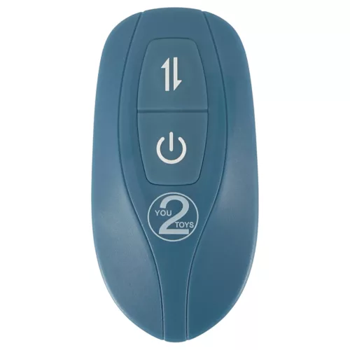 You2Toys - 3 részes felcsatolható nyuszis lökővibrátor távirányítóval (kék)