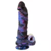 Beasty Cocks Firefly Fantasies - melegítős lökő fantázia vibrátor (kék) - 23,4 cm