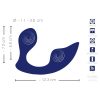 SMILE - távirányítós anál- és bugyi vibrátor (kék)