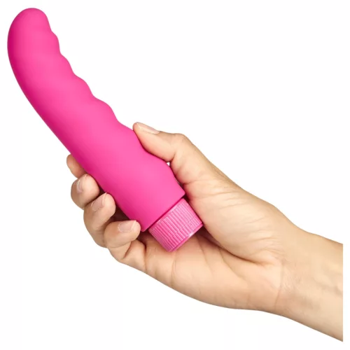 Baseks - hullámos vibrátor (rózsaszín) - 16 cm