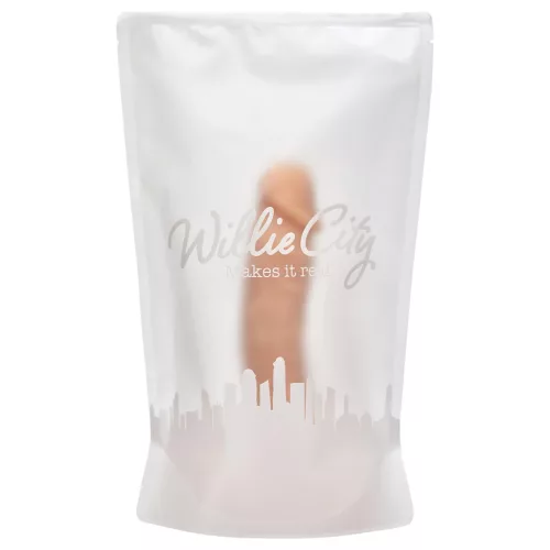 Willie City Luxe - élethű szilikon dildó (testszínű) - 23 cm