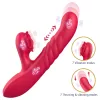 Sweet Play - 2in1 lökő és csiklóizgató vibrátor (pink)