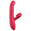 Sweet Play - 2in1 lökő és csiklóizgató vibrátor (pink)