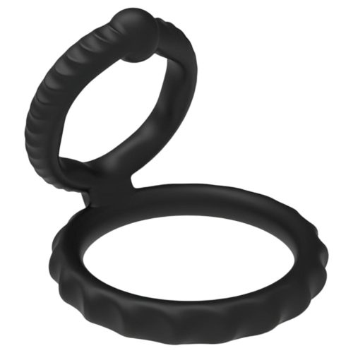 Men's Play - pénisz- és heregyűrű (fekete)