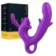 Erospace Sweet Play - nyelves csiklóizgató és bólogató G-pont vibrátor (lila)
