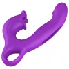 Erospace Sweet Play - nyelves csiklóizgató és bólogató G-pont vibrátor (lila)