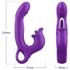 Erospace Sweet Play - nyelves csiklóizgató és bólogató G-pont vibrátor (lila)