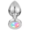 Desirel GlowPlug - világító anál plug - kicsi (ezüst)