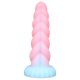 OgazR - világító unikornis dildó - 22cm (szivárvány)
