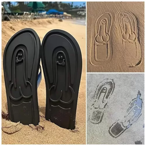 Flip-flop papucs - fütyi talppal - fekete