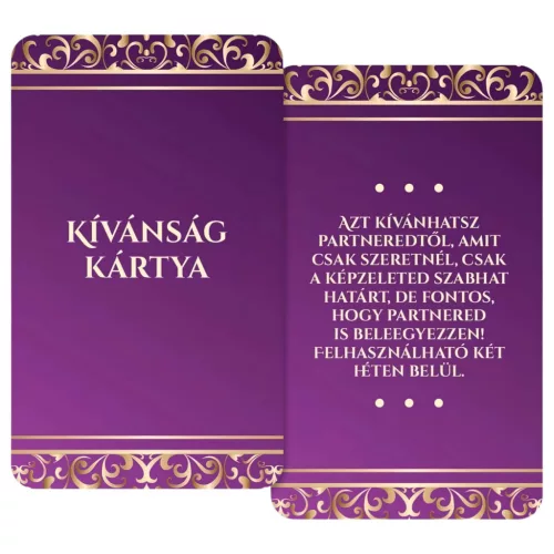 Érzékek Játéka - felnőtt szex társasjáték
