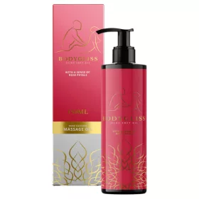 BodyGliss - masszázsolaj és síkosító - rózsa (150ml)