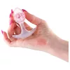 NS Novelties - átlászó butt plug - S (pink)