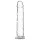 Addiction Crystal - tapadókorongos dildó (átlátszó) - 18cm