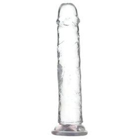   Addiction Crystal - tapadókorongos dildó (átlátszó) - 20cm