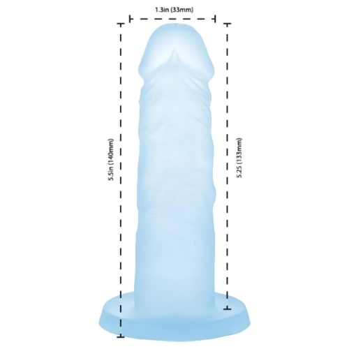 Addiction Coctails - tapadókorongos dildó (kék)