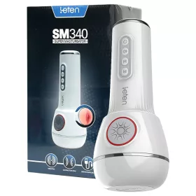   LETEN SM340 - akkus, vibráló, szívó, nyögő maszturbátor