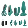 Sex HD 4 részes, akkus, távirányítós vibrátorszett – zöld