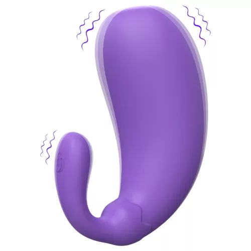 Sex HD - padlizsán formájú vibrációs tojás (lila)