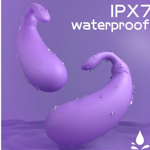 Sex HD - padlizsán formájú vibrációs tojás (lila)