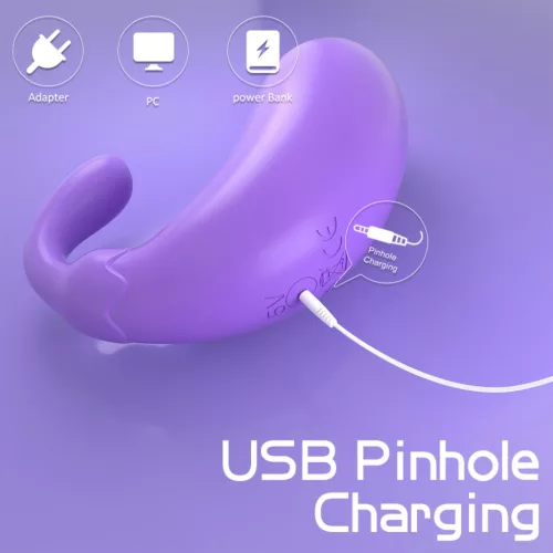 Sex HD - padlizsán formájú vibrációs tojás (lila)