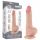 Lovetoy Sliding-Skin - herés kétrétegű dildó - 20 cm (natúr)