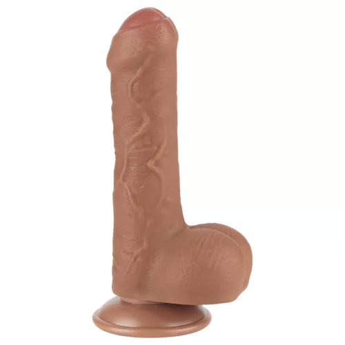 Lovetoy Sliding-Skin - herés kétrétegű dildó - 18,3 cm (natúr)