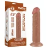 Lovetoy Sliding-Skin - tapadókorongos kétrétegű dildó - 20 cm (natúr)